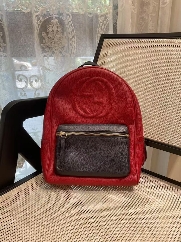 Pre-owned Gucci Interlocking Backpack Bookbag