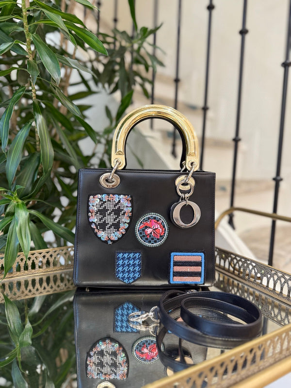 Pre-owned Christian Dior Lady Dior Medium Show Piece Limited