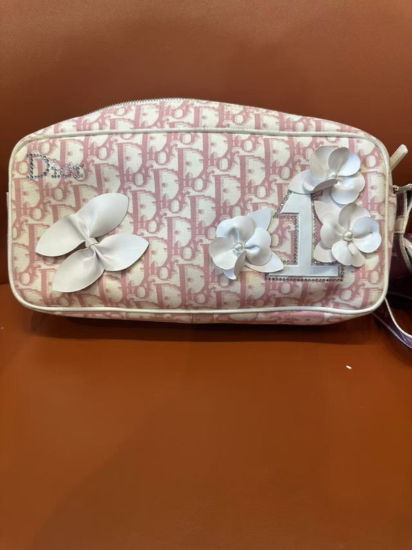 Pre-owned Christian Dior Canvas Camera Crossbody