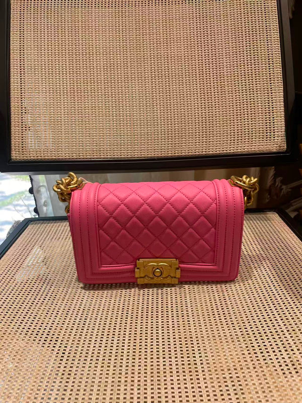 Pre-owned Chanel Leboy Pink Caviar Crossbody