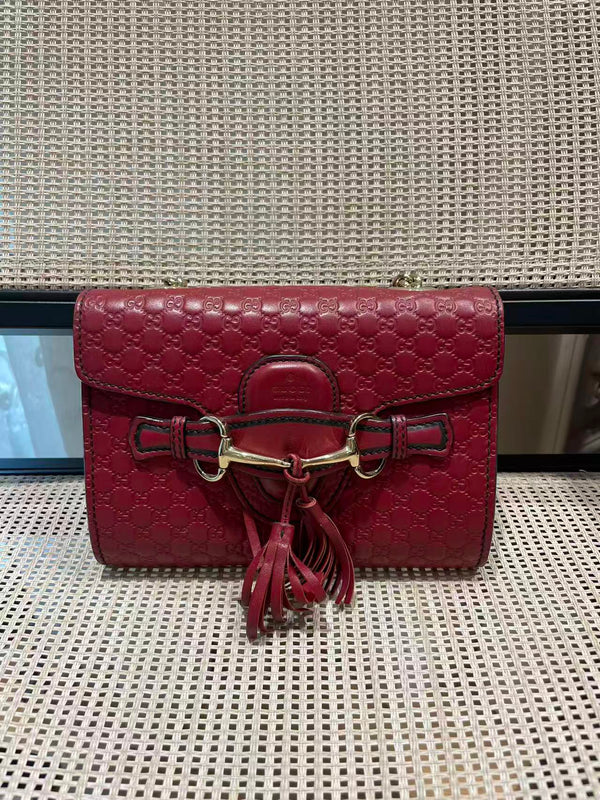 Pre-owned Gucci Emily Calfskin Crossbody/Purse