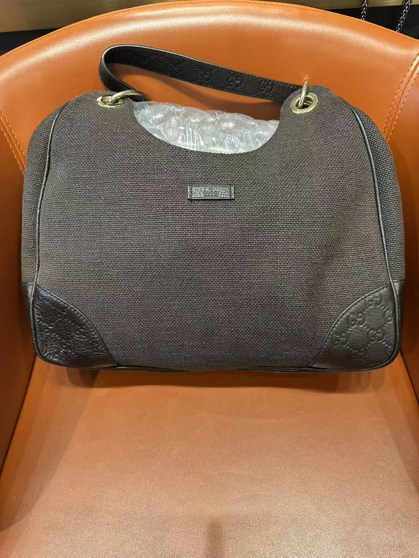 Pre-owned Gucci Canvas Underarm Handbag