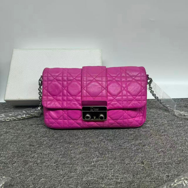 Pre-owned Christian Dior Cannage Hot Pink Crossbody