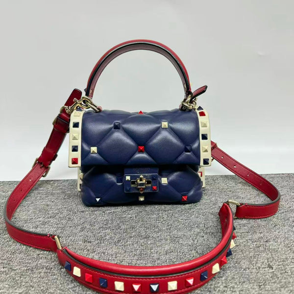 Pre-owned Valentino Rockstud Top Handle Crossbody
