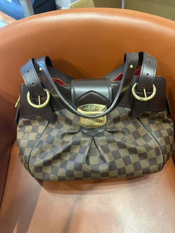 Pre-owned Louis Vuitton Sistina Handbag Damier PM