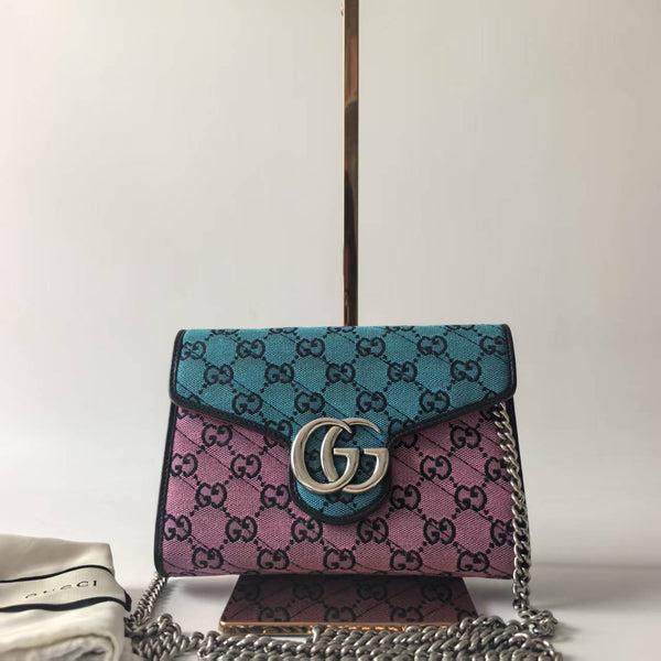 Pre-owned Gucci Marmot GG Canvas Crossbody