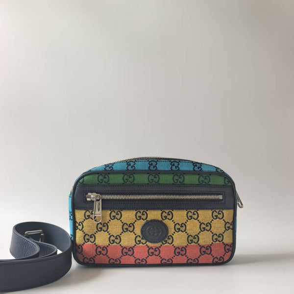 Pre-owned Gucci Canvas Camera Bag Summer Collection