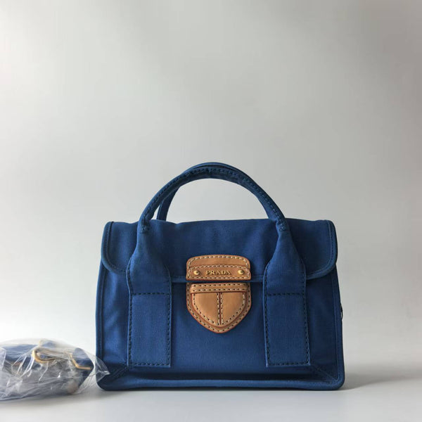 Pre-owned Prada Convertible Tote Denim Mini