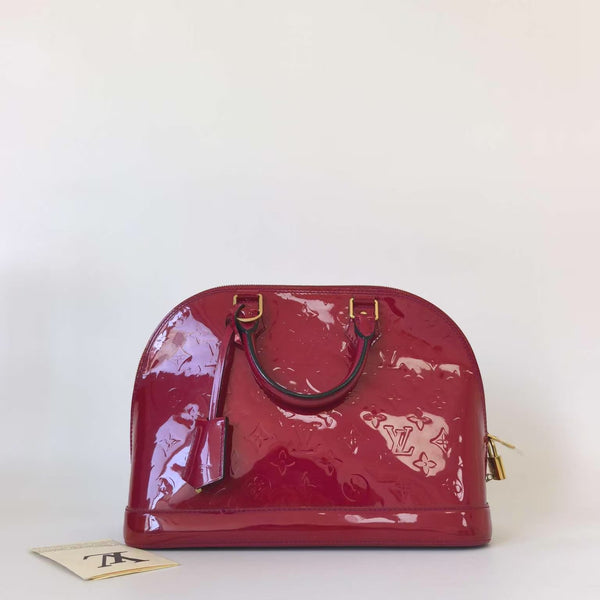 Pre-owned Louis Vuitton Alma Handbag Monogram Vernis PM