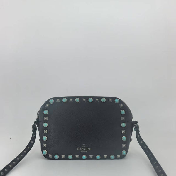 Pre-owned Valentino Garavani Rockstud 1973 Camera Crossbody Limited