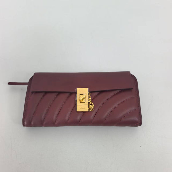 Pre-owned Chloe Wallet on Chain Drew