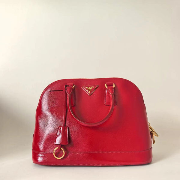 Pre-owned Prada Promenade Bag Saffiano Leather Small