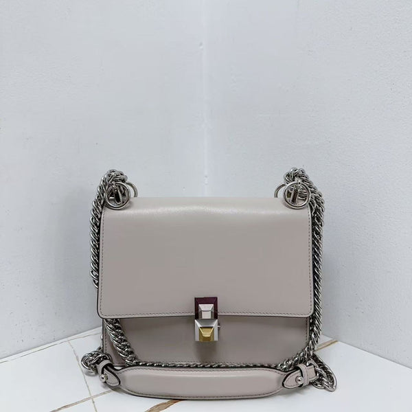 Pre-owned Fendi Kan I Bag Leather Small Crossbody