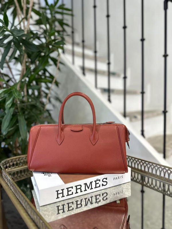 Pre-owned Hermes Paris Bombay Baguette Handbag