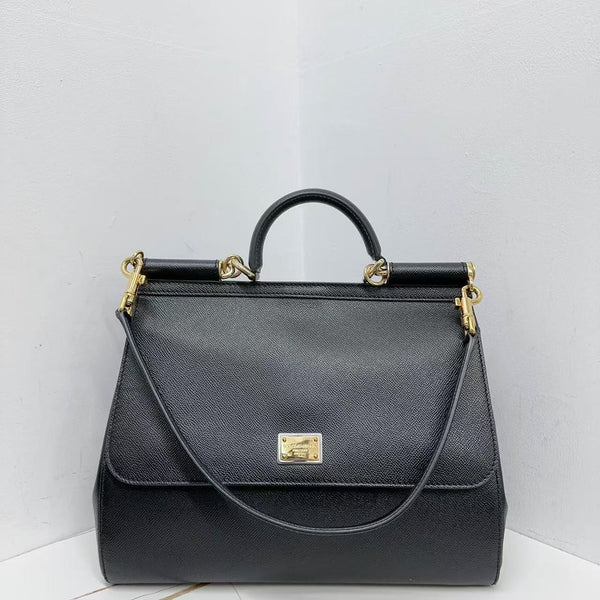 Pre-owned Dolce&Gabbana Sisley Black Large