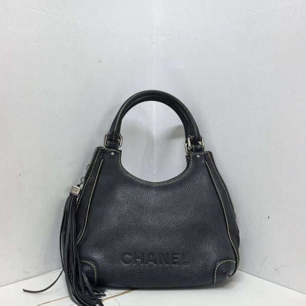 Pre-owned Chanel Grainy Vintage Hobo Underarm with Tessal