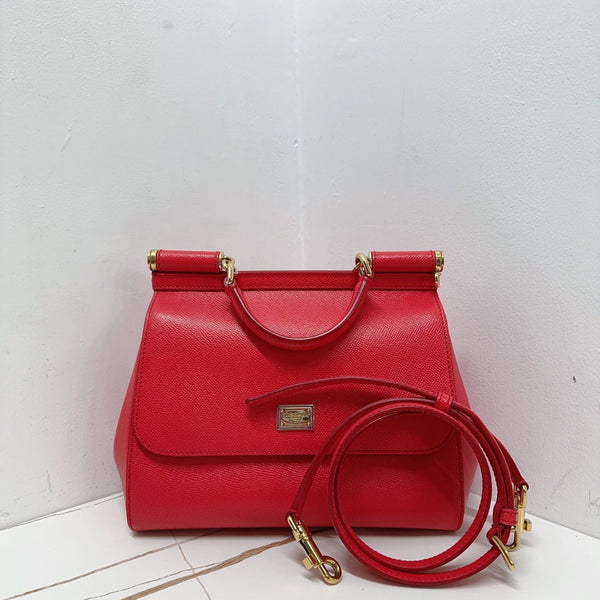 Pre-owned Dolce & Gabbana Miss Sicily Bag Leather Medium