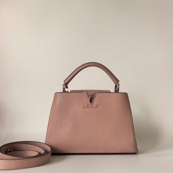 Pre-owned Louis Vuitton Capucines Bag Leather PM