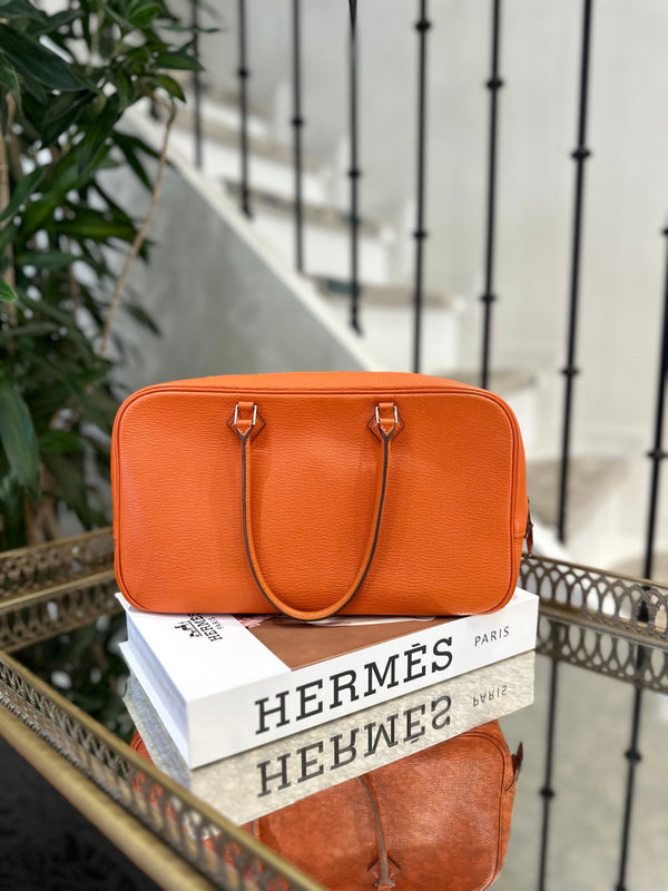 Pre-owned Hermes Plume Elan Bag Epsom 28