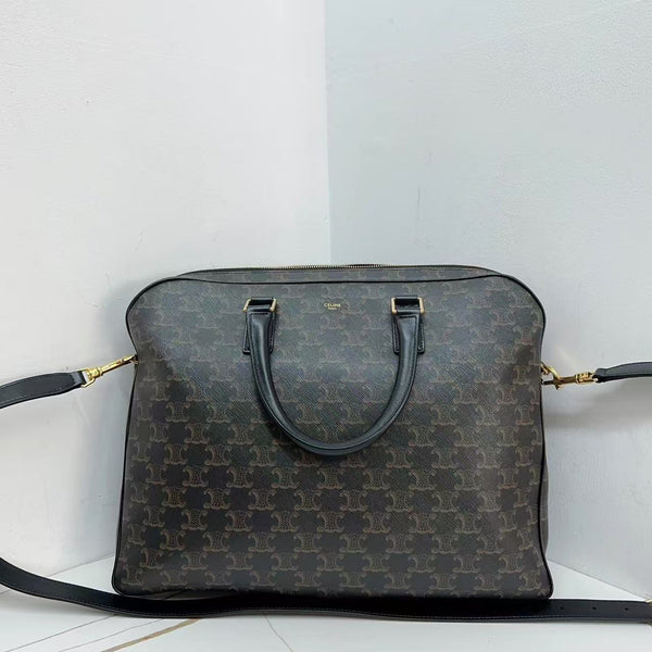 Pre-owned Celine Monogram Briefcase Shoulder Bag