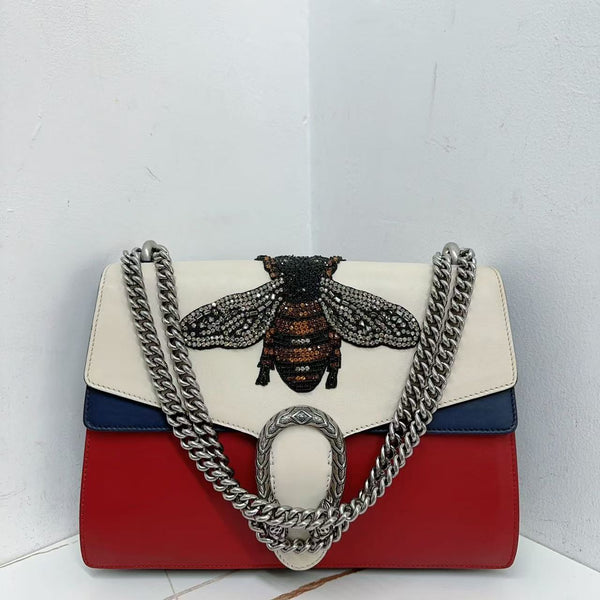 Pre-owned Gucci Dionysus Bag Embellished Leather Medium
