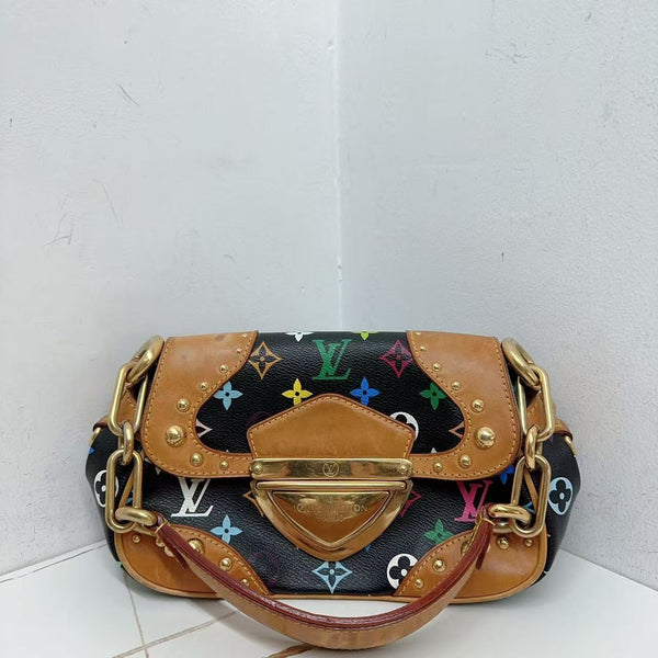 Pre-owned Louis Vuitton Monogram Multicolor Black Murakami