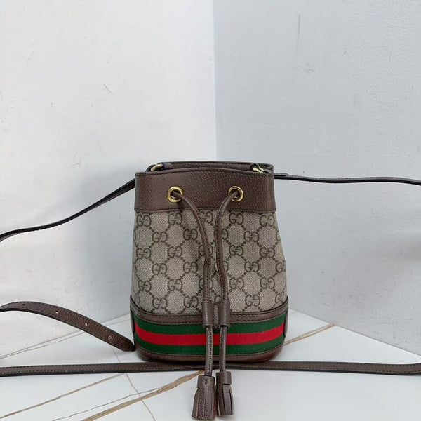 Pre-owned Gucci Neo Vintage Drawstring Bucket Small