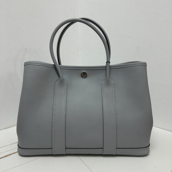 Pre-owned Hermes Garden Party Tote Leather 36