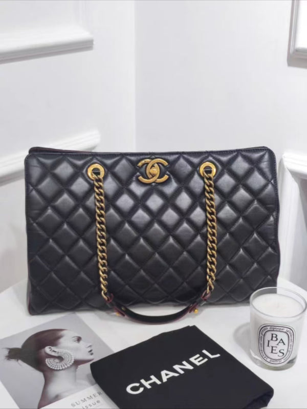 Chanel Perfect Edge Tote Quilted Leather