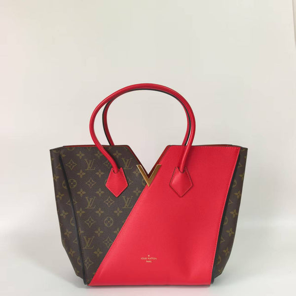 Pre-owned Louis Vuitton Kimono Handbag Monogram Canvas and Leather MM
