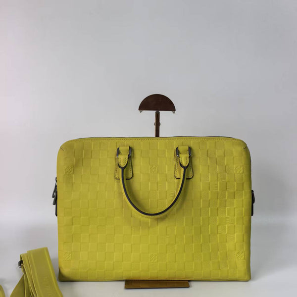 Pre-owned Louis Vuitton Daimer Ebene Brief case