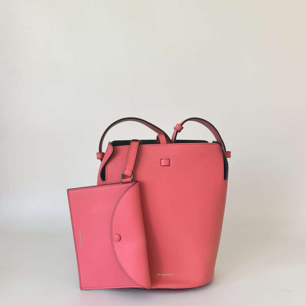 Pre-owned Burberry Hot Pink Bucket Bag with Pouch