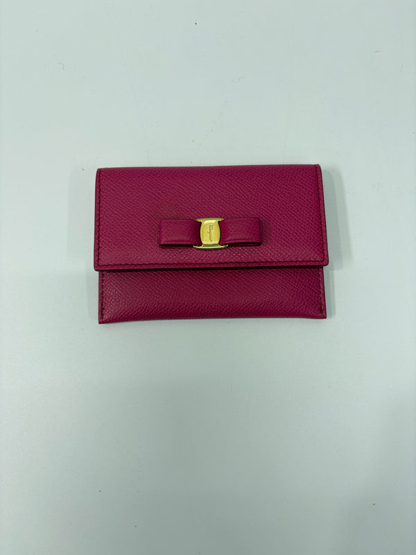 Pre-owned Ferragamo Hot Pink Card Holder