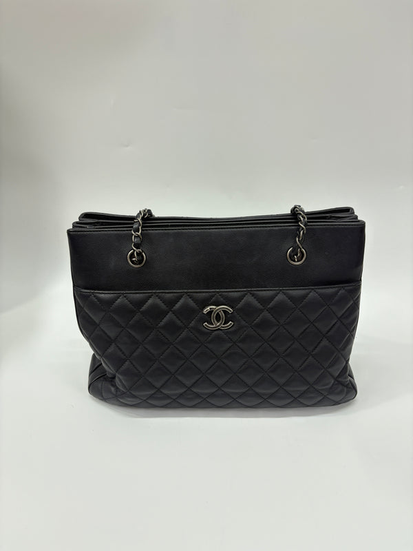 Pre-owned Chanel Calfskin Caviar Tote/ Shoulder Bag