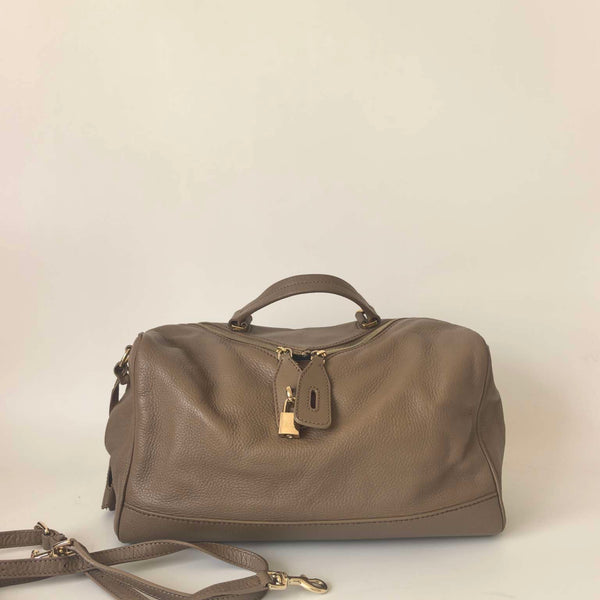 Pre-owned Dolce&Gabbana Grainy Calfskin Crossbody