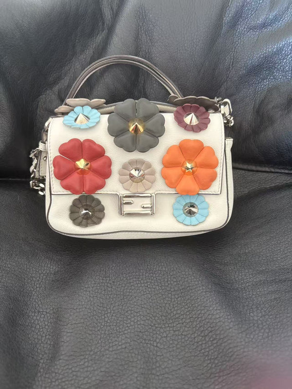 Pre-owned Fendi Summer Double Pochette Crossbody