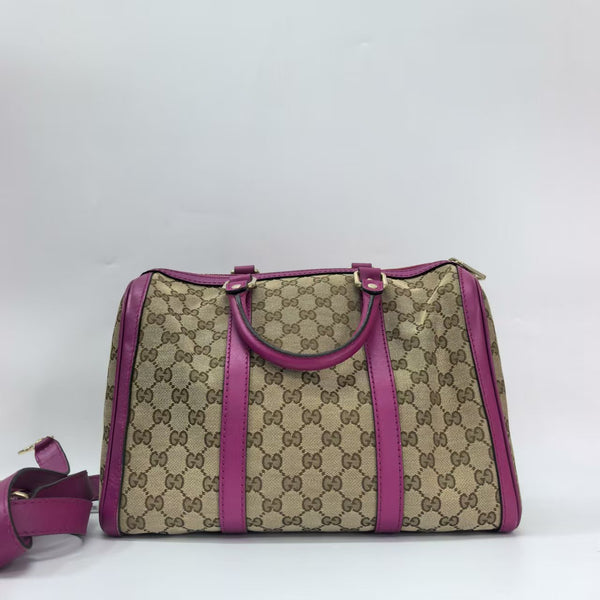 Pre-owned Gucci Boston GG Canvas Tote Crossbody