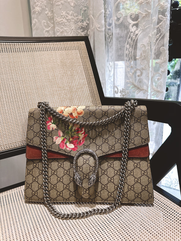 Pre-owned Gucci Dionysus Bag GG Coated Canvas Medium