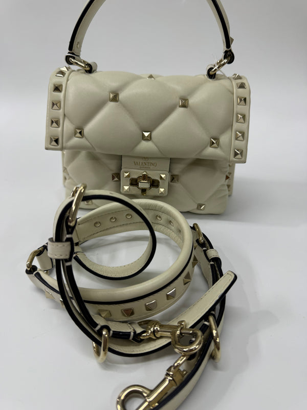 Pre-owned Valentino Offwhite Top Handle Crossbody