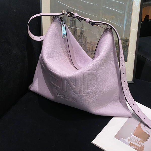 Pre-owned Fendi Lilac Calfskin Fendi After Fendi
