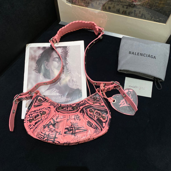 Pre-owned Balenciage Graffti City Bag Crossbody