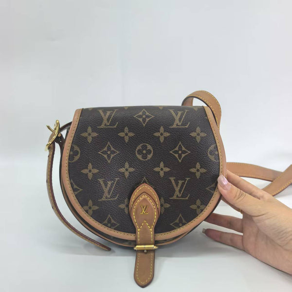 Pre-owned Louis Vuitton Tambourin NM Handbag Monogram Canvas