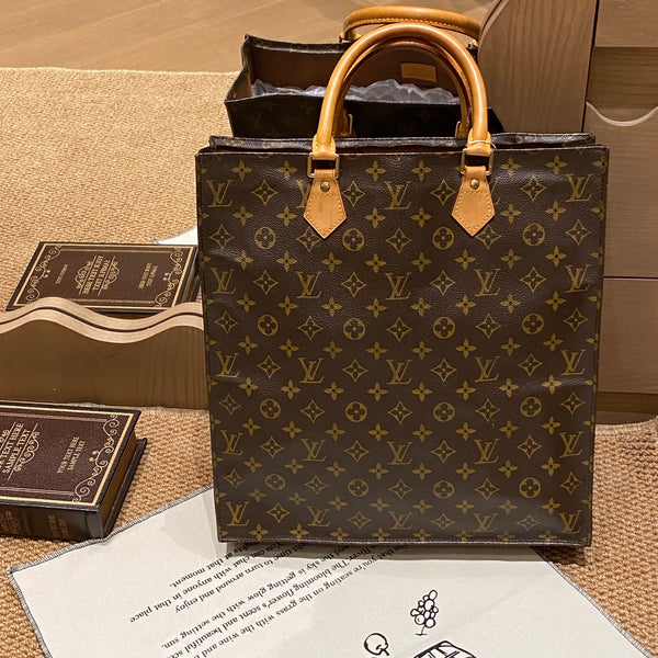 Pre-owned Louis Vuitton Sac Plat Monogram Handbag