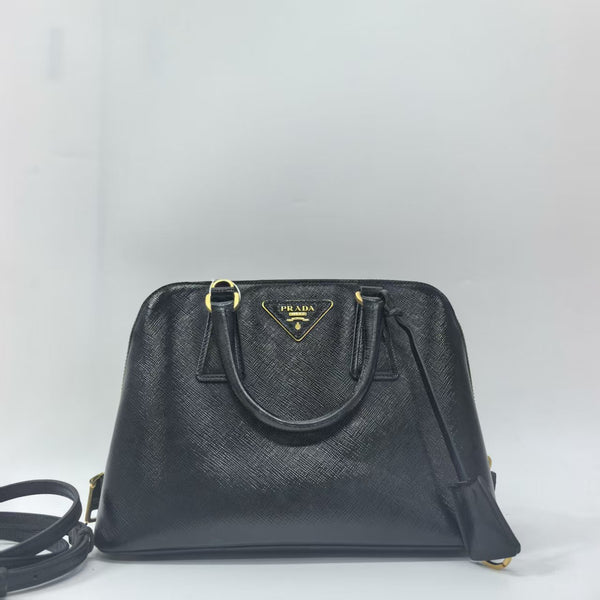 Pre-owned Prada Promenade Bag Saffiano Leather Mini