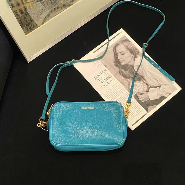 Pre-owned MiuMiu Teal Calfskin Crossbody