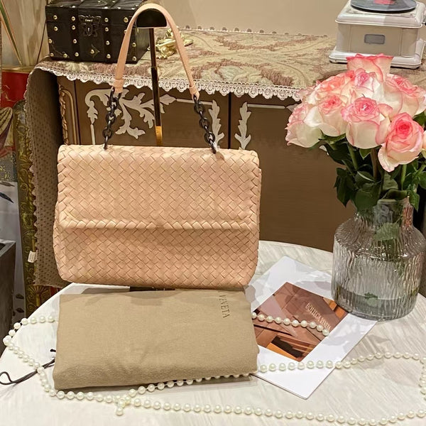 Pre-owned Bottega Venata Olimpia Peachy Beige