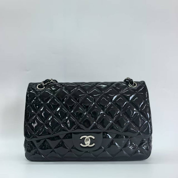 Pre-owned Chanel Jumbo Patent Leather Crossbody