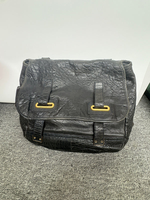 Pre-owned Saint Laurent Black Calfskin Crossbody