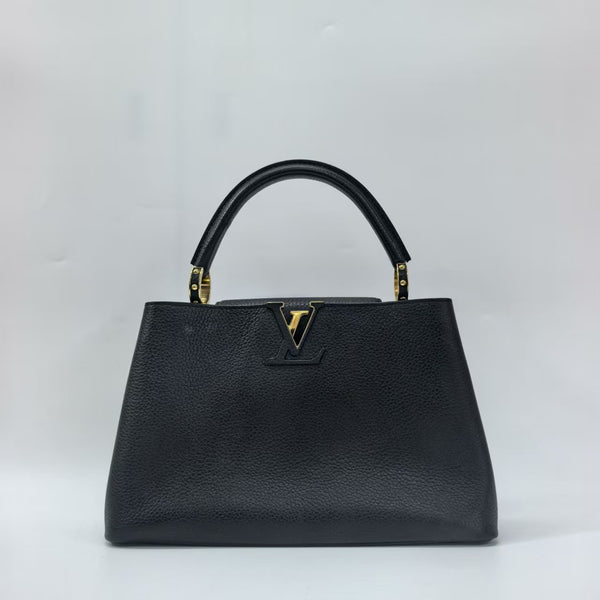 Pre-owned Louis Vuitton Capucine Black Calfskin