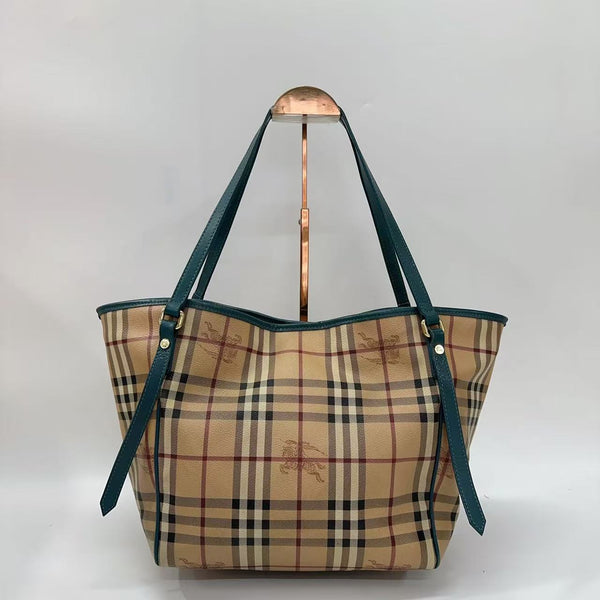 Pre-owned Burberry Tartan Checkers Tote